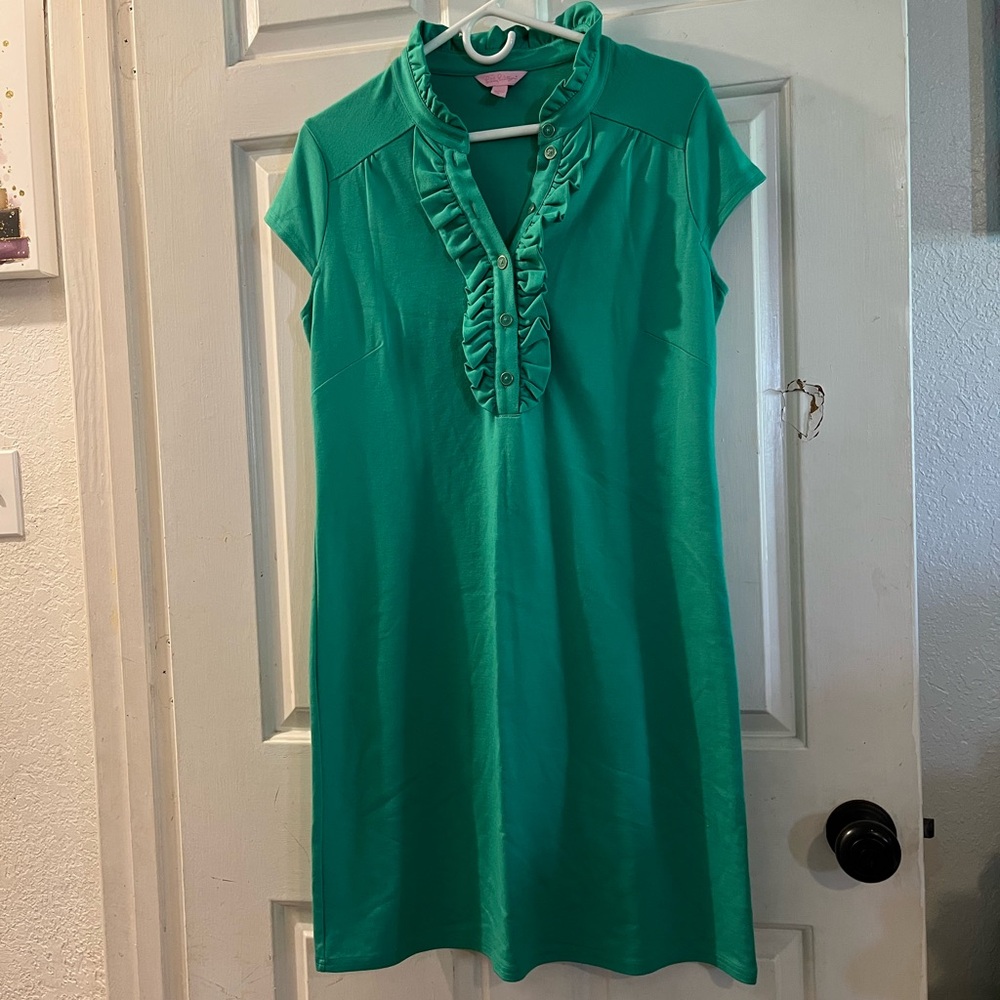 Green Ruffled Dress